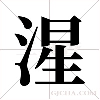 湦的筆順
