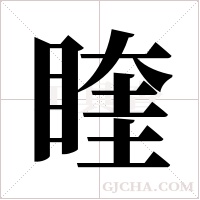 睳的筆順