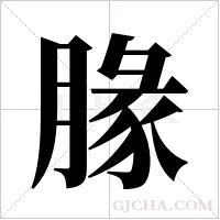 腞的筆順