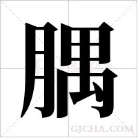 腢的筆順