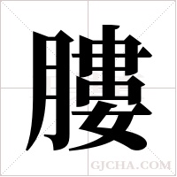 膢的筆順