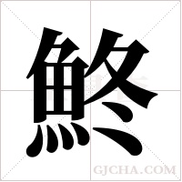 鮗的筆順