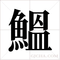 鰮的筆順