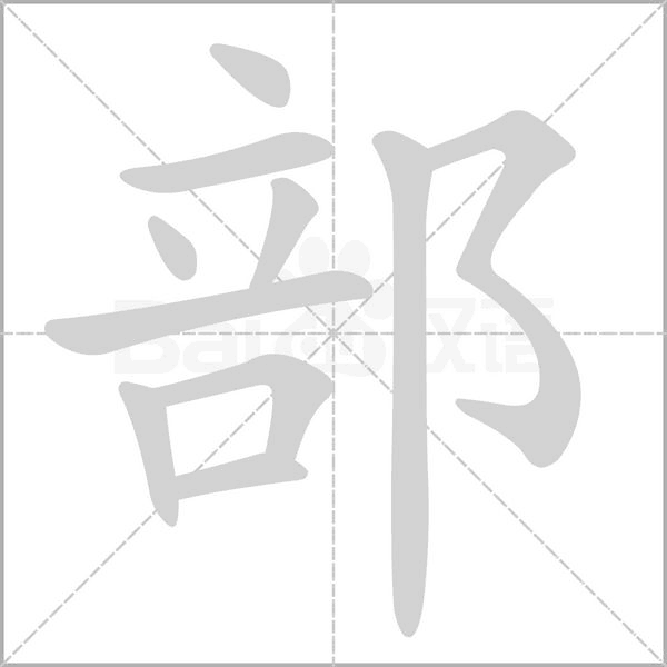 部的筆順