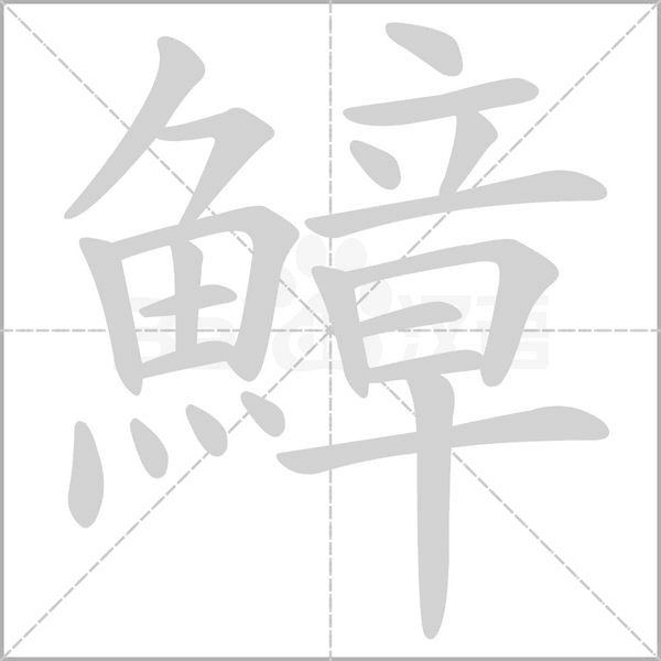 鱆的筆順