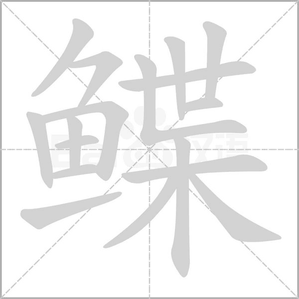 鰈的筆順