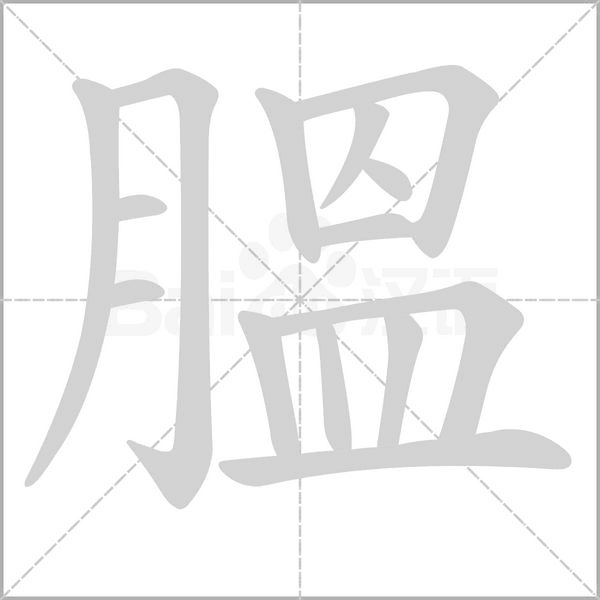 膃的筆順