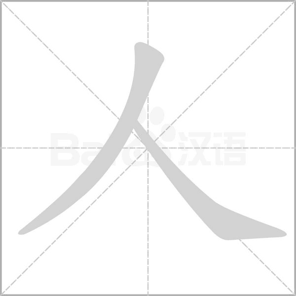 人的筆順