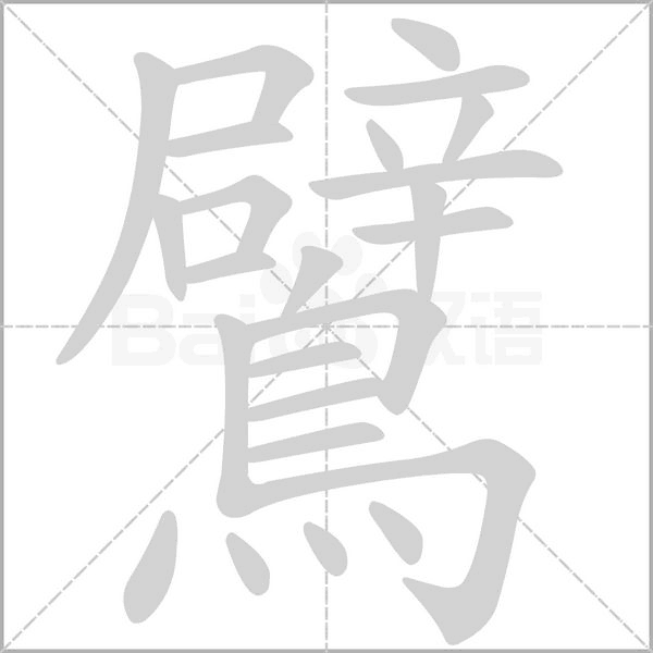 鷿的筆順