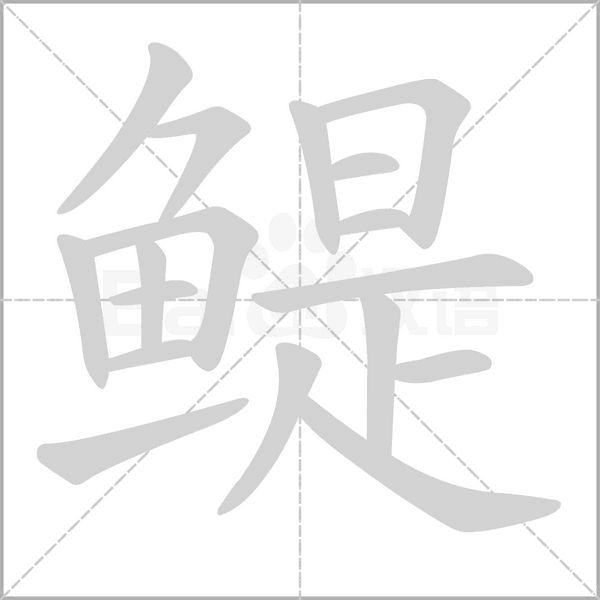 鳀的筆順