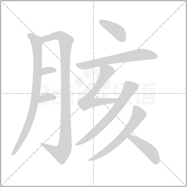 胲的筆順