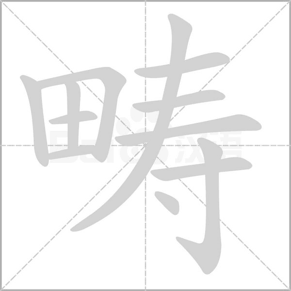 疇的筆順