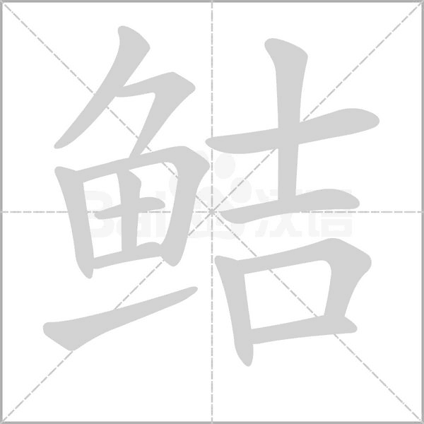 鮚的筆順