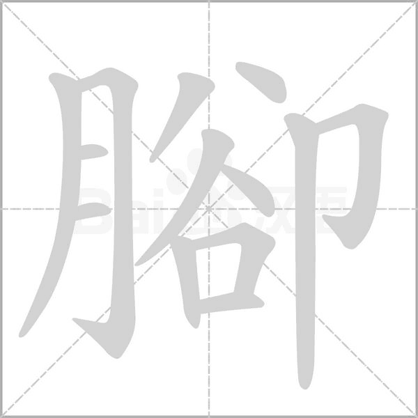 腳的筆順