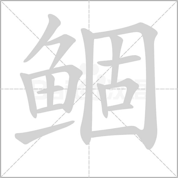鲴的筆順