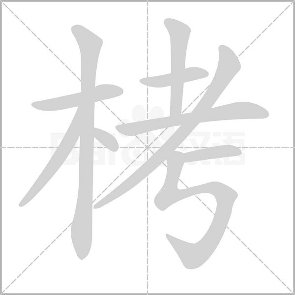 栲的筆順