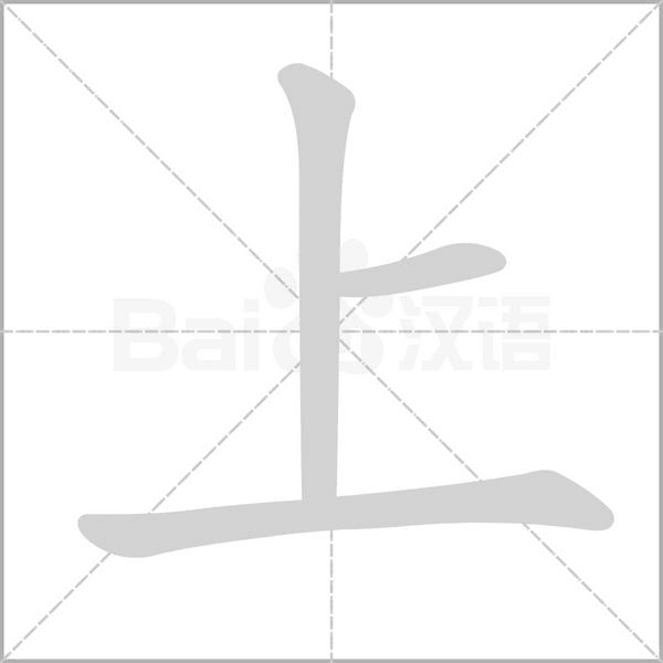 上的筆順