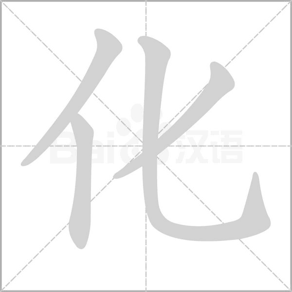 化的筆順