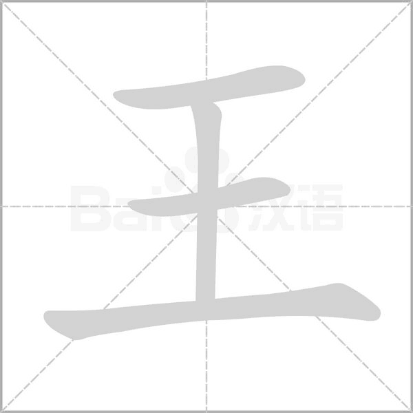 王的筆順