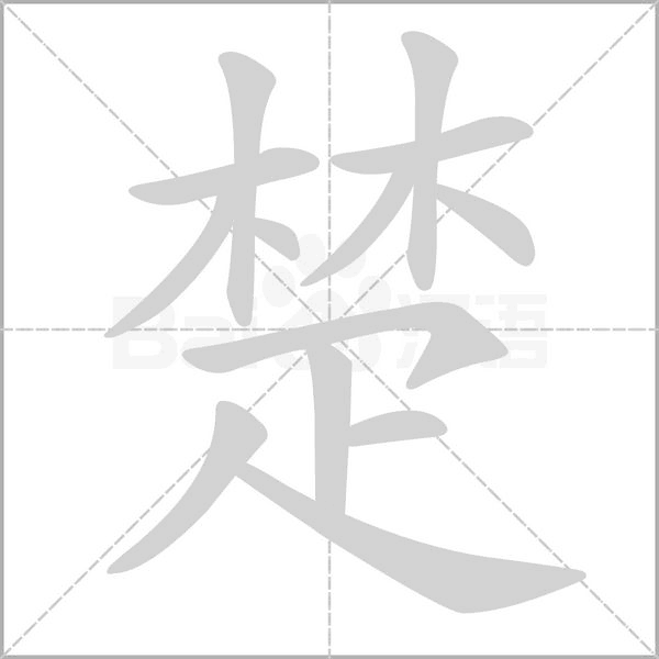 楚的筆順