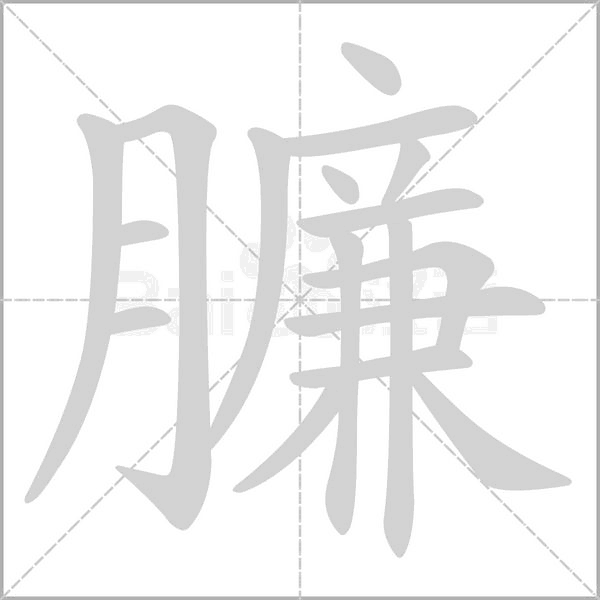 臁的筆順