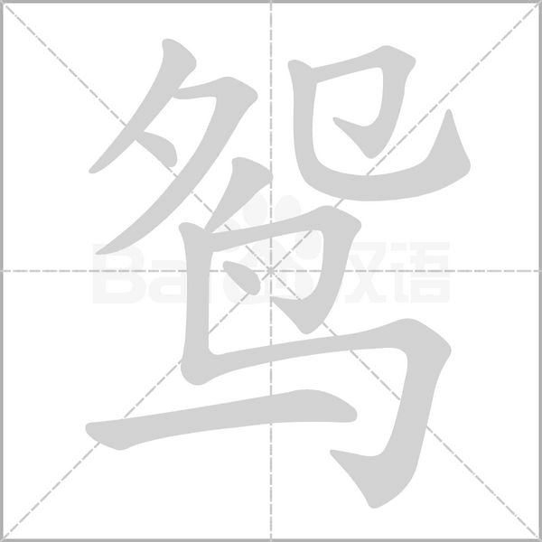 鴛的筆順