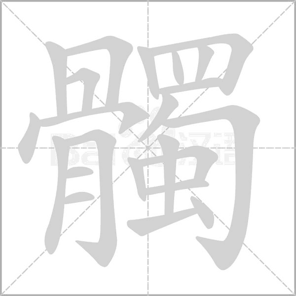 髑的筆順