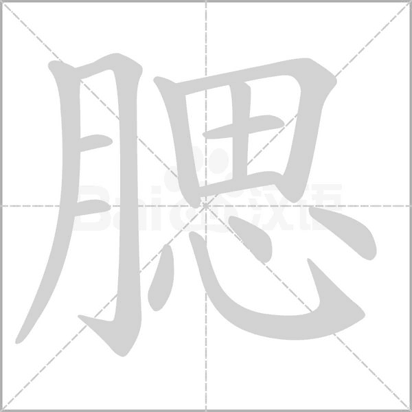腮的筆順