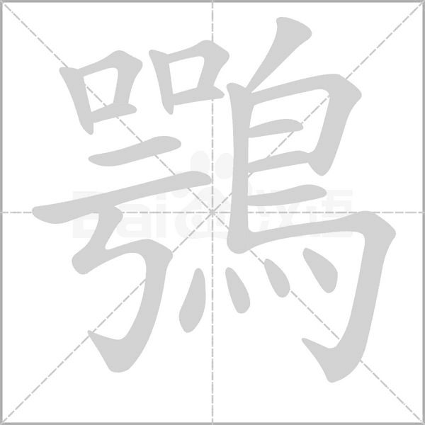 鶚的筆順
