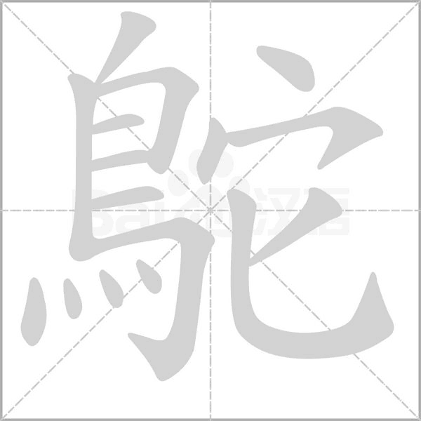 鴕的筆順