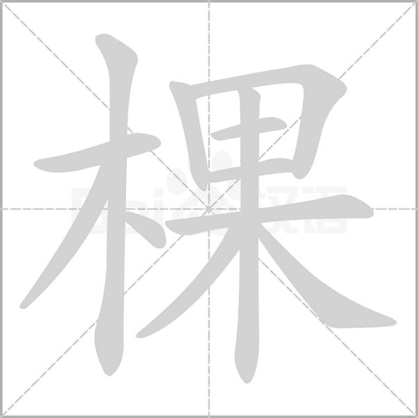 棵的筆順
