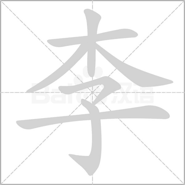 李的筆順