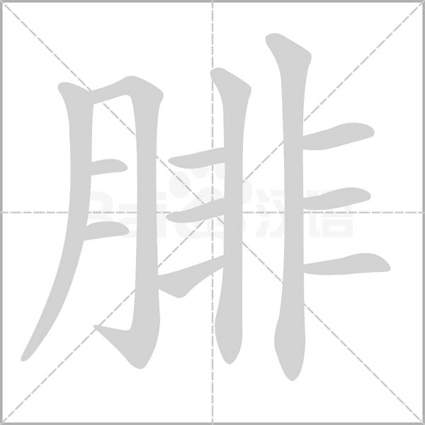 腓的筆順