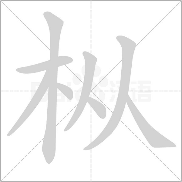 樅的筆順