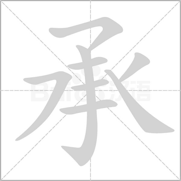 承的筆順
