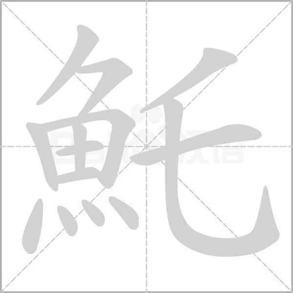 魠的筆順
