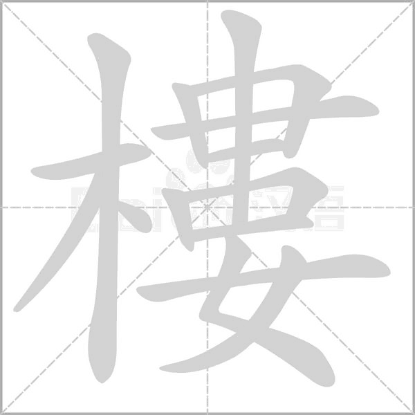 樓的筆順