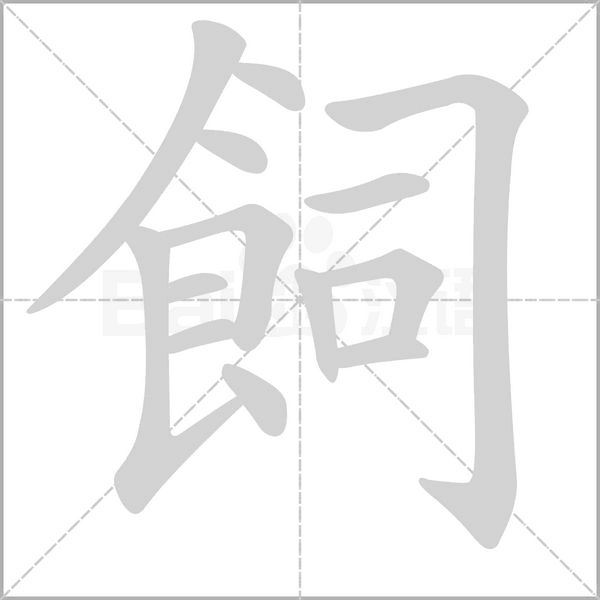 飼的筆順