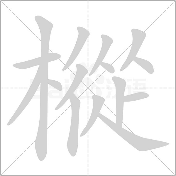樅的筆順