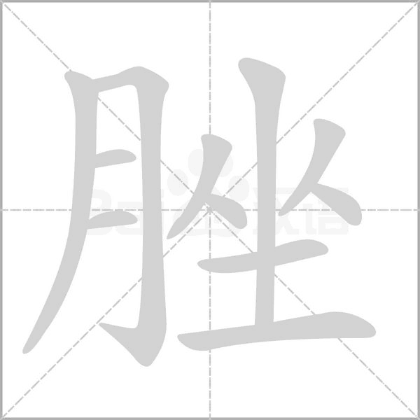 脞的筆順