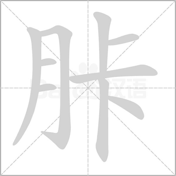 胩的筆順