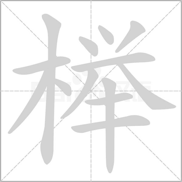 櫸的筆順