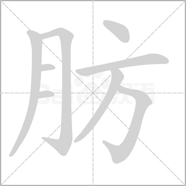 肪的筆順